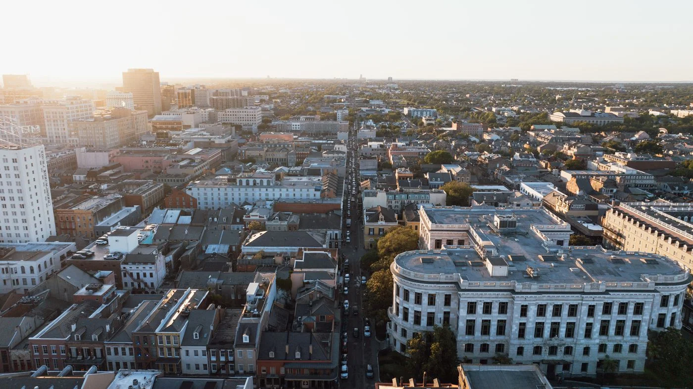 Rooftops of the French Quarter in New Orleans