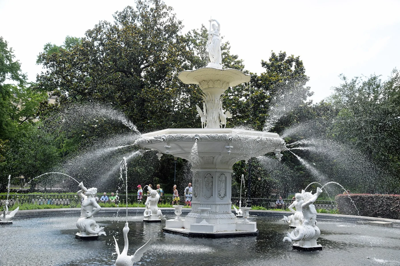 Fountain in Forsyth Park Savannah Georgia