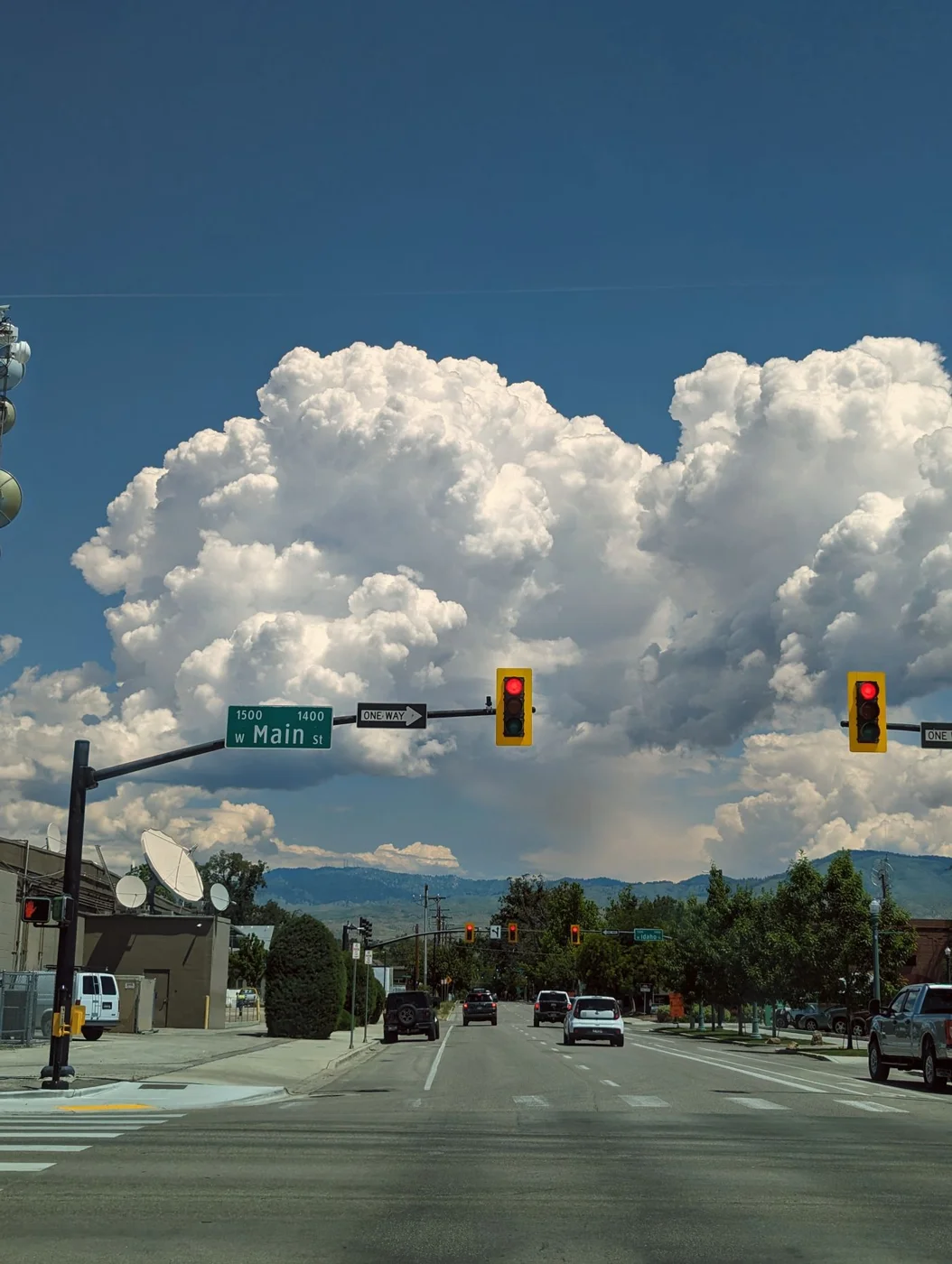 A downtown street in Boise, Idaho