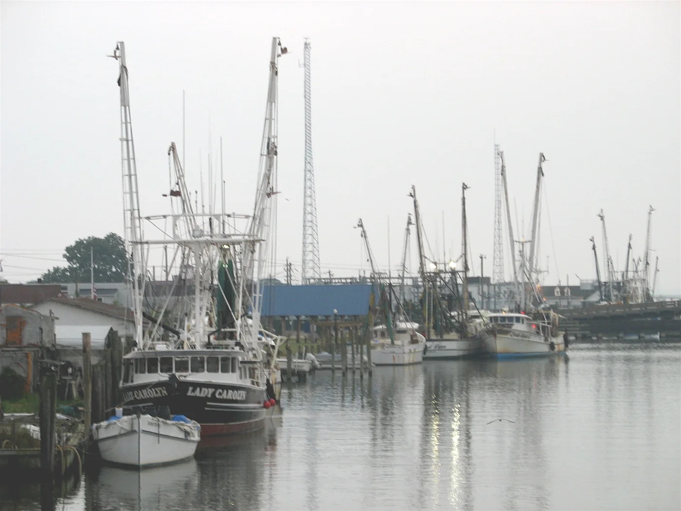 Fishing boats on Chincoteague Island Virginia