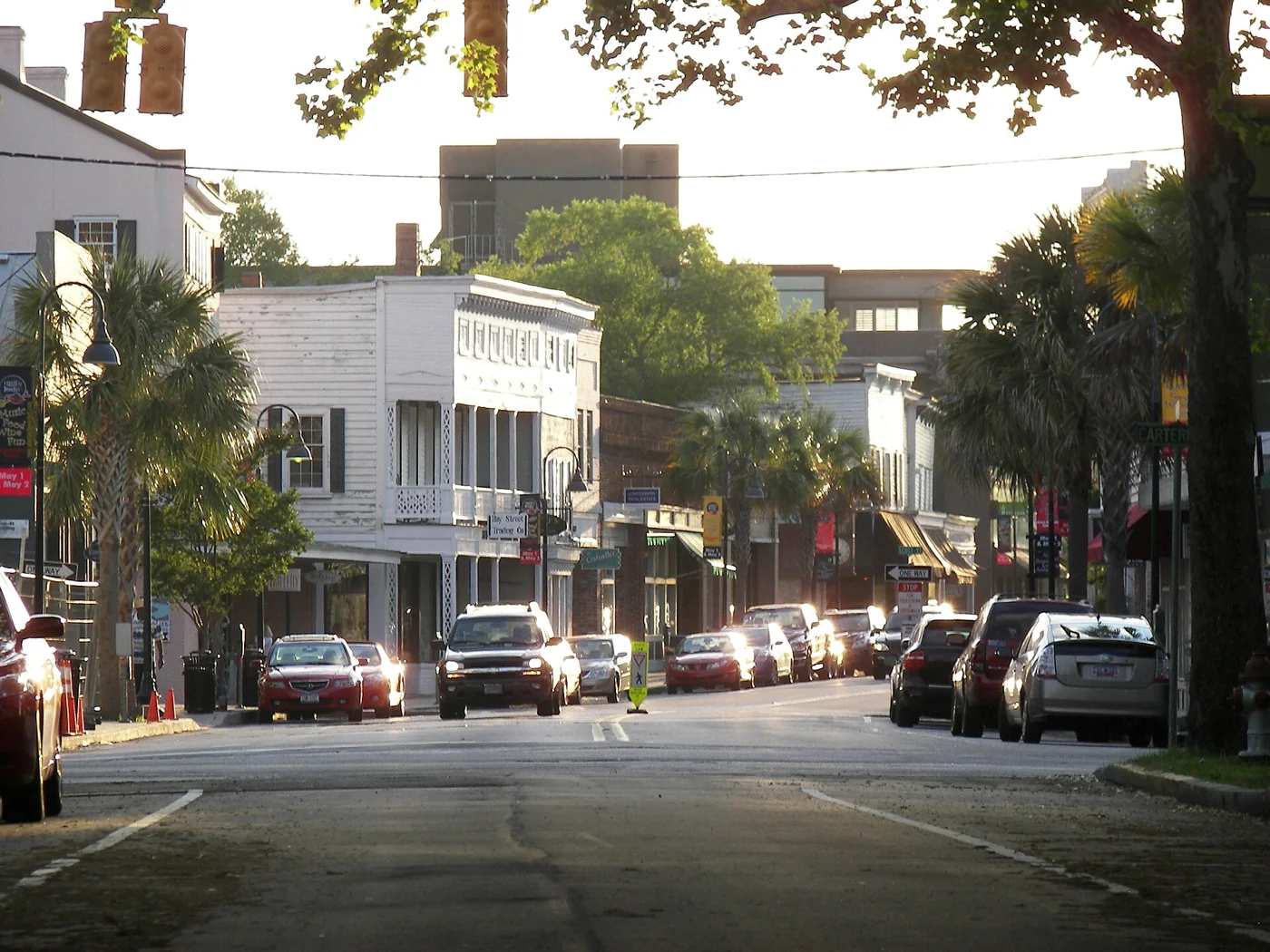 Bay Street in downtown Beaufort South Carolina