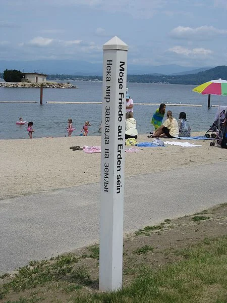 Shoreline at Sandpoint Beach on Lake Pend Oreille Idaho
